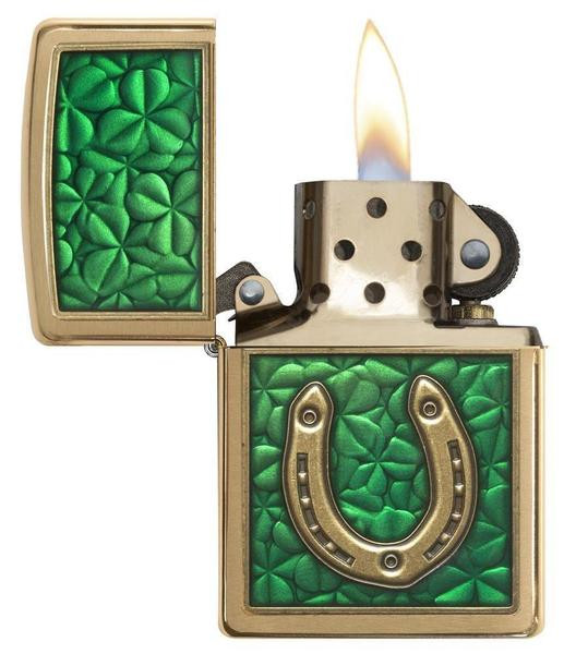 Зажигалка Zippo Horseshoe Clovers 29243  