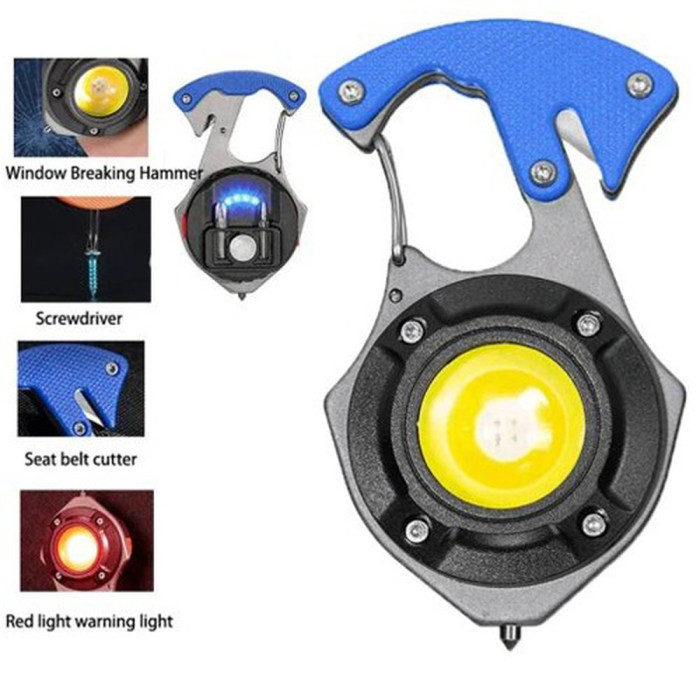 Фонарь Police MULTIFUNCTIONAL W5143-COB, multitool, Li-Ion аккумулятор, магнит, карабин, отвертка, ЗУ Type-C  