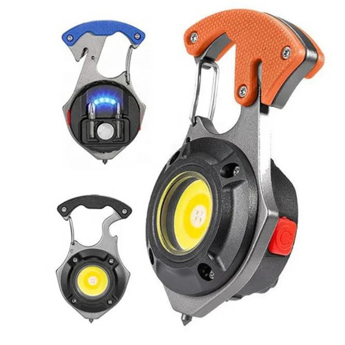 Фонарь Police MULTIFUNCTIONAL W5143-COB, multitool, Li-Ion аккумулятор, магнит, карабин, отвертка, ЗУ Type-C  