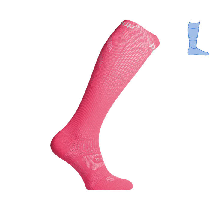 Компрессионные гольфы защитные летние Protector LongDry+ PRO розовые L 44-47  