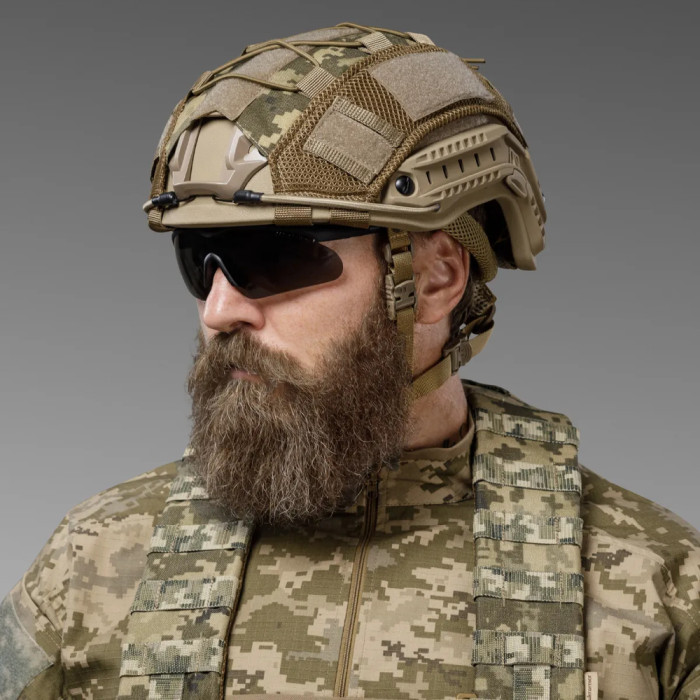 Маскировочный кавер на шлем Ukrarmor (универсальный) Пиксель  