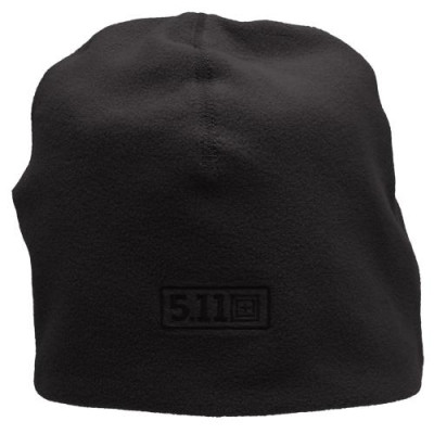 Шапка тактическая флисовая патрульная 5.11 Tactical Watch Cap, черная, S/M (89250)