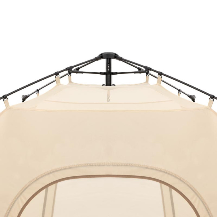 Палатка трехместная Naturehike CNK2300ZP014 с навесом, бежевая  