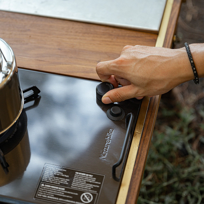 Горелка-стол кемпинговый Naturehike NH20RJ001, черный  