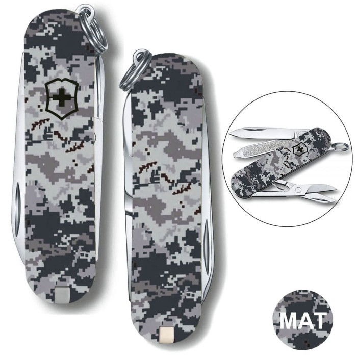 Складной нож Victorinox CLASSIC SD ARMY Пиксель синий 0.6223.3.W3942pw  