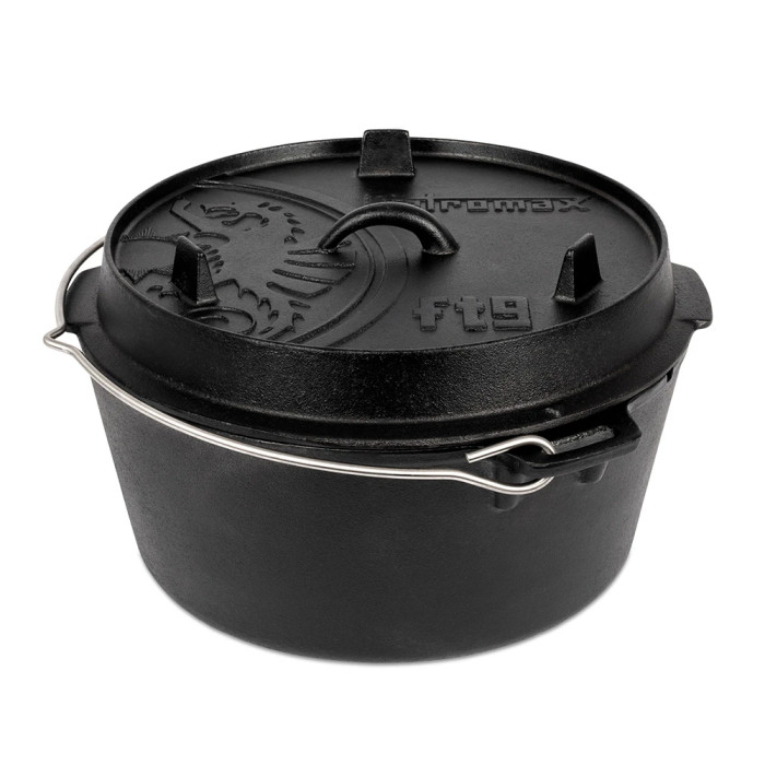 Казан-жаровня чугунная Petromax Dutch Oven ft9 плоское дно 7,5 л 