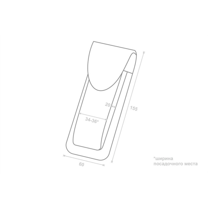 Чехол кожаный Grand Way XXL (коричневый)-A на кнопке (291GW)  