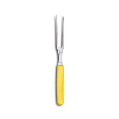 Кухонная вилка Victorinox Carving Flat (желтая)