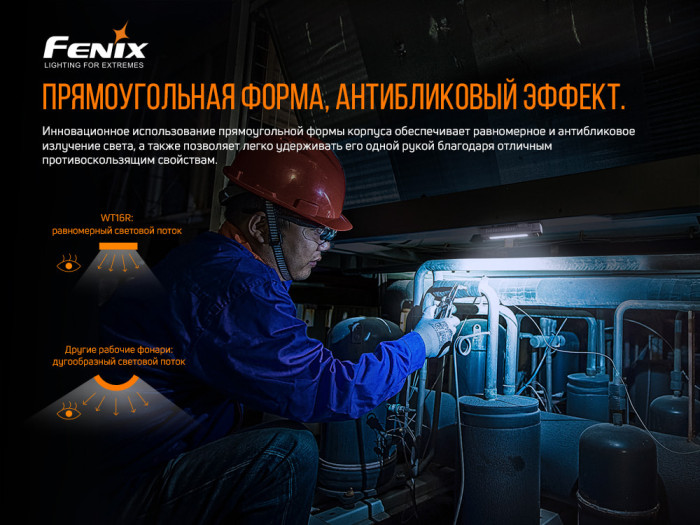 Многофункциональный фонарь Fenix WT16R (2 x XP-E2 + COB, ANSI 300 lm, Li-Po)  