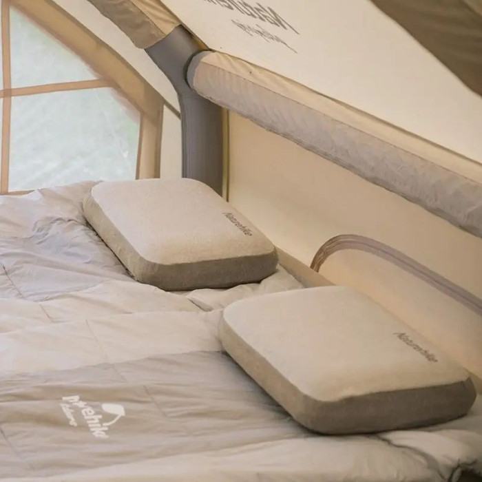 Подушка с памятью прямоугольная Naturehike NH22ZT002, бежевая  