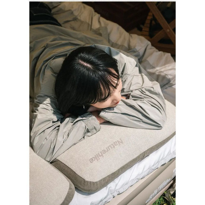 Подушка с памятью прямоугольная Naturehike NH22ZT002, бежевая  