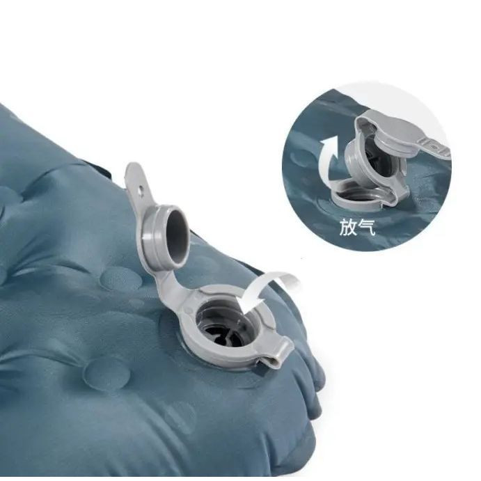 Матрас надувной сверхлегкий Naturehike CNH22DZ018, с мешком для надувания, прямоугольный зеленый 183 см.  