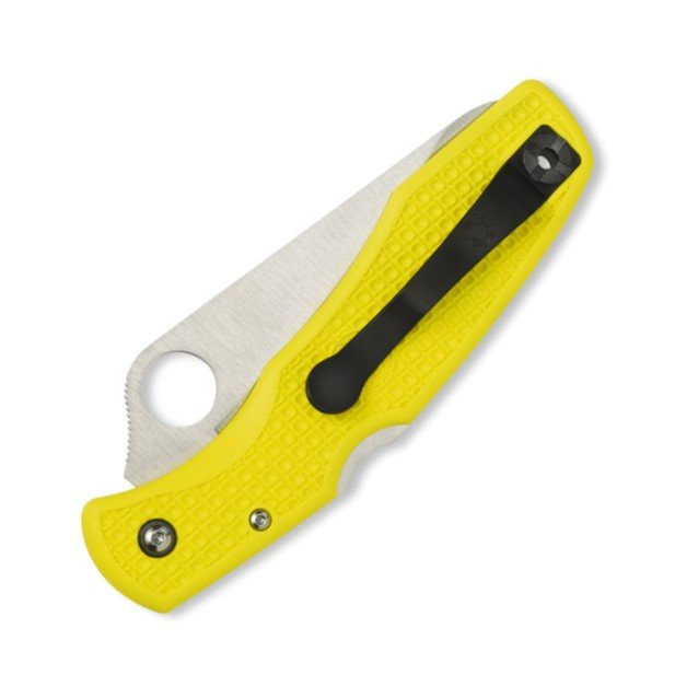 Нож Spyderco Pacific Salt, серрейтор (желтый)  