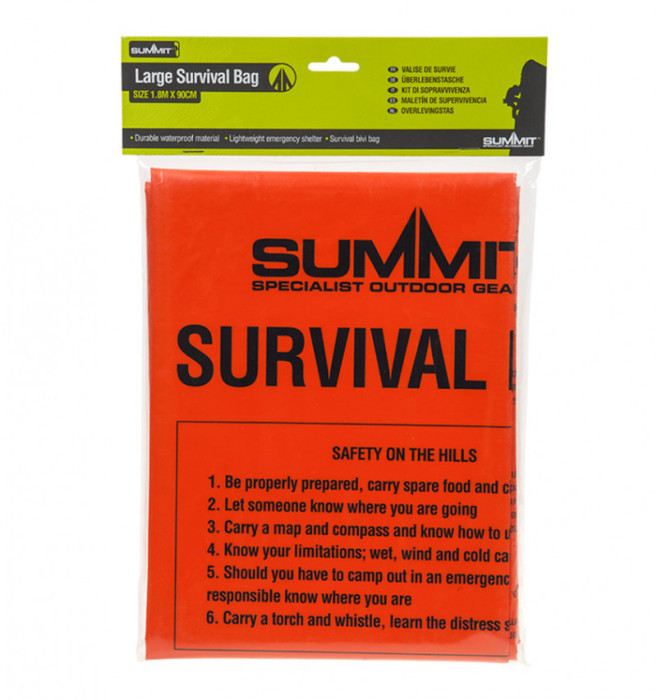Спасательный мешок Summit Emergency Survival Bag 180 x 90 см  