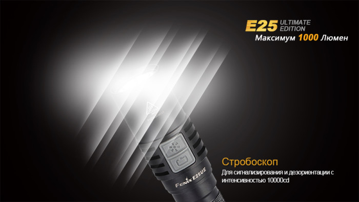 Карманный фонарь Fenix E25UE , серый, XP-L V5, 187 лм.  