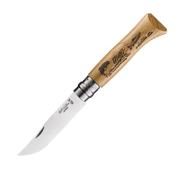 Нож Opinel №8 VRI Animalia Форель, дуб (002334)  