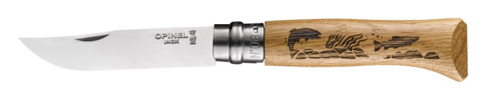 Нож Opinel №8 VRI Animalia Форель, дуб (002334)  