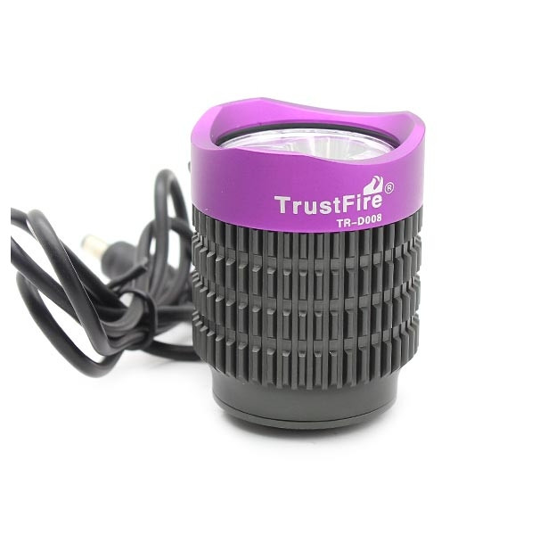 Велофара TrustFire TR-D008 (3xCree XM-L, 2000 люмен, 3 режима), серый + черный  