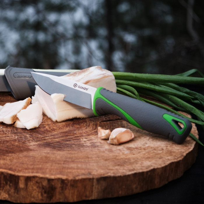 Нож Ganzo G807-GY серый с ножнами  