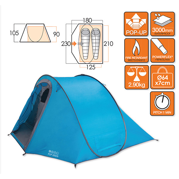 Палатка Vango Pop 200 DS River  