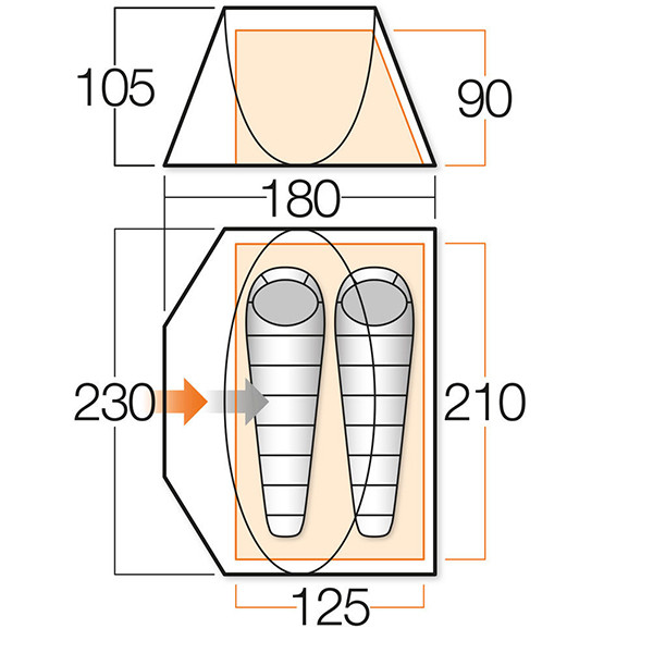 Палатка Vango Pop 200 DS River  