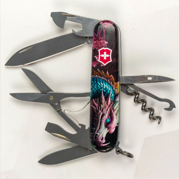 Складной нож Victorinox CLIMBER ZODIAC Лазурный дракон 1.3703.3.Z3290p  