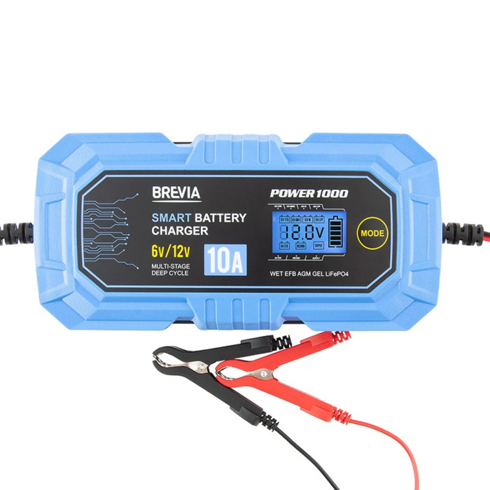 Зарядное устройство АКБ BREVIA POWER1000 10A, 6V/12V, 4-200Ah (21000EP)  