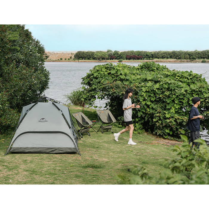 Палатка трехместная автоматическая Naturehike NH21ZP008, оливково-зеленая  