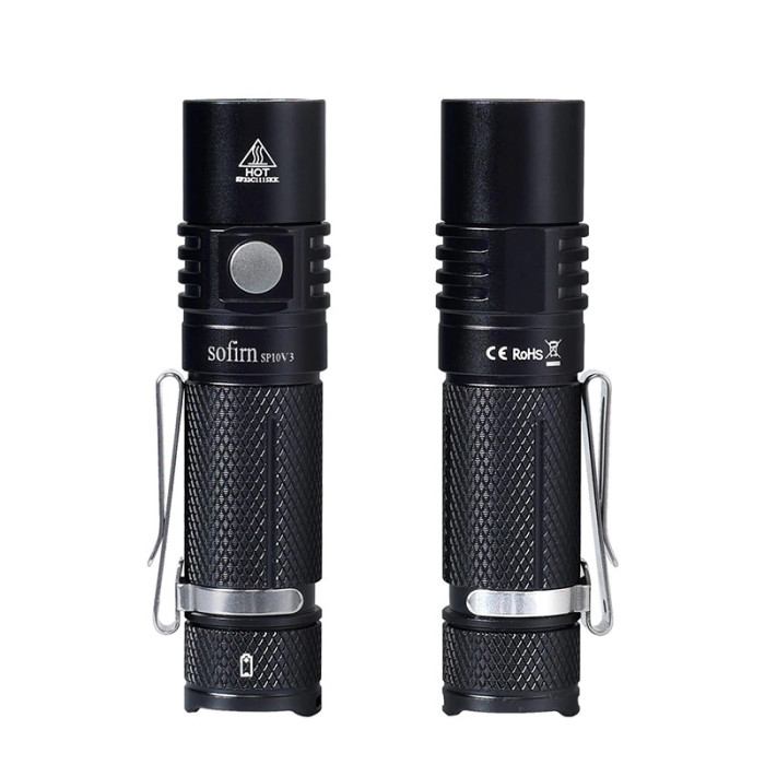 Фонарь Sofirn SP10V3.0 Mini черный (Поврежденная упаковка/перезаряженный акб)  