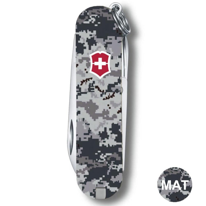 Складной нож Victorinox CLASSIC SD ARMY Пиксель синий с красн Лого 0.6223.3.W3943pw  