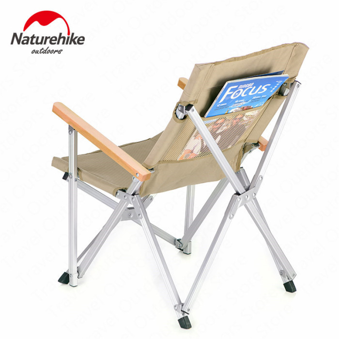 Кресло складное Naturehike Shangye NH19JJ004, алюминий, черный  