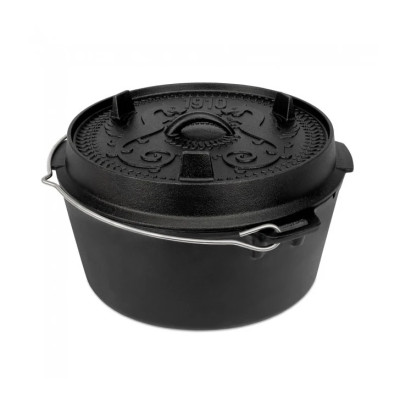 Казан-жаровня чугунная Petromax Dutch Oven ft9-1910 плоское дно 7,5 л (лимитированная версия)