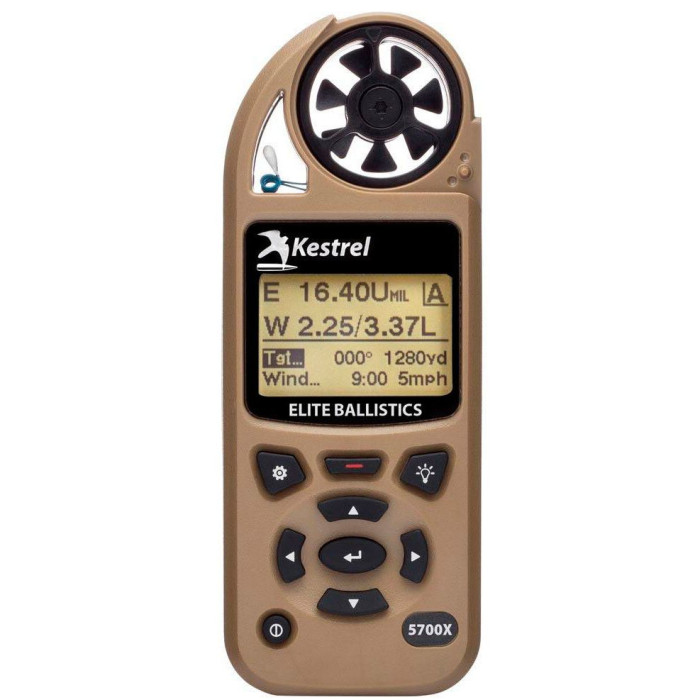 Метеостанция Kestrel 5700X Elite Applied Ballistics & Bluetooth. Цвет - TAN (песочный)  