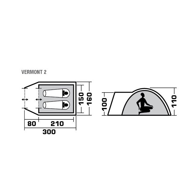 Палатка Trek Planet 70107|8 Vermont 2  