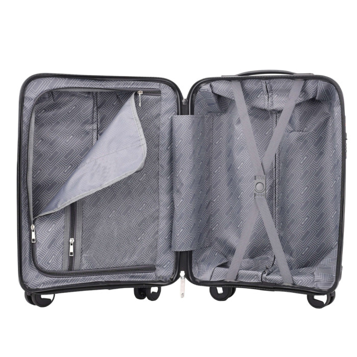 Чемодан Semi Line 20" (S) Black (T5908-2)  