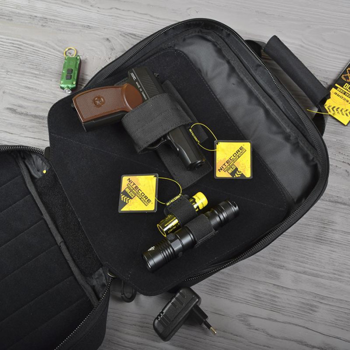 Сумка тактическая Nitecore NTC10 с набором съёмных карманов (8 шт.)  