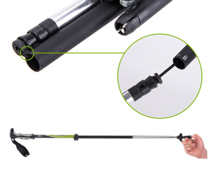 Трекинговые палки 4-сек. (пара) Naturehike light green (NH00D004-D)  