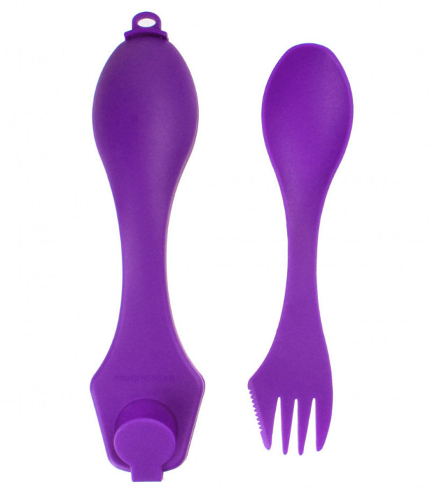 Ложка-вилка в чехле Summit Quattro Dining Tool (фиолетовый)  