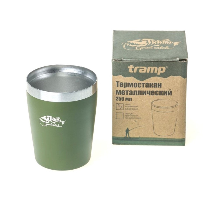 Термостакан металлический (250мл) олива Tramp TRC-101  