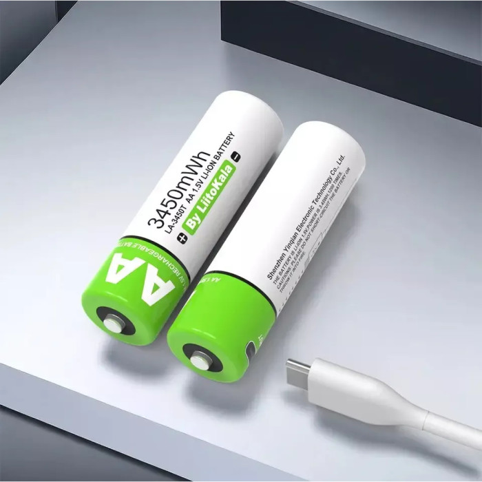 Аккумулятор LiitoKala LA-3450T AA на 3450мАч 1.5V type-C  