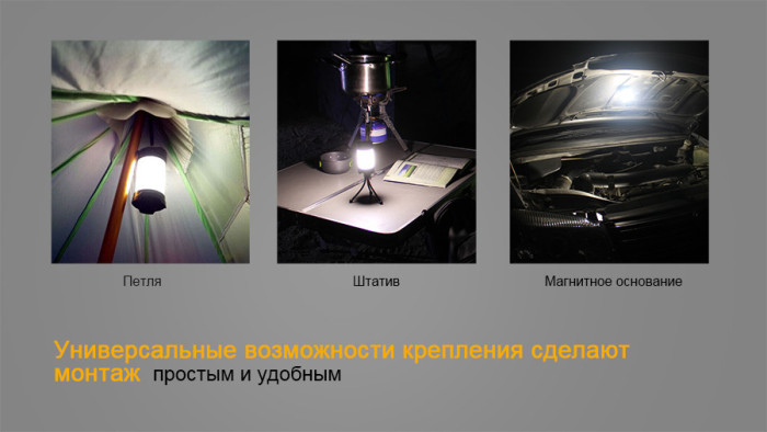 Фонарь-лампа Fenix CL25R, 350 лм. (оливковый)  