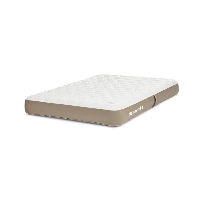 Матрас надувной двухместный Naturehike CNK2450WS023, 250 мм, бело-коричневый  