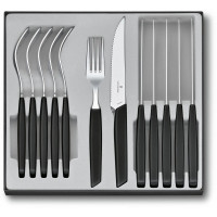 Набор кухонный Victorinox Swiss Modern, Table Set Steak Knife, 12 Pieces, черный)