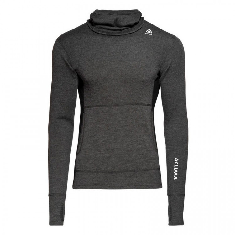 Худи мужское Aclima WarmWool Hood Sweater Man Marengo/Black, XL 