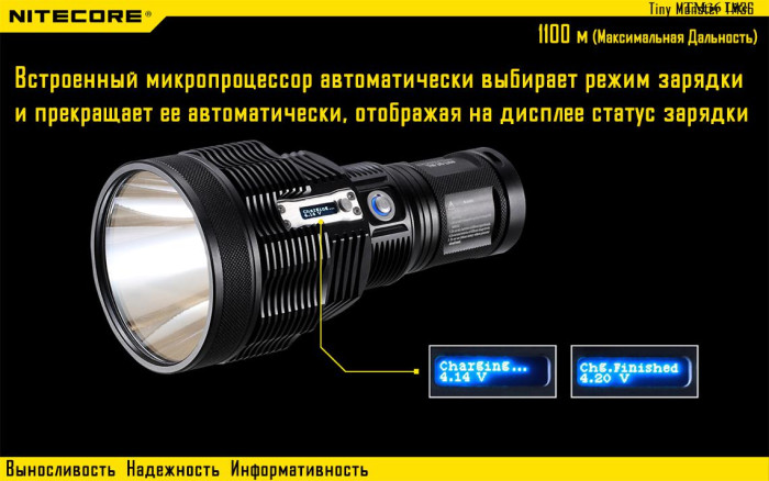 Карманный фонарь Nitecore TM36 Lite, 1800 люмен  