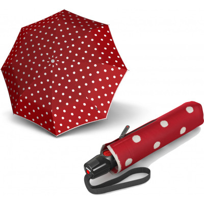 Зонт Knirps T.200 Dot Art Red Авто / Складной / 8спиц / D99x28см