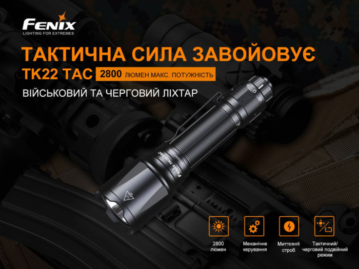 Фонарь ручной Fenix ​​TK22TAC (открытая/ поврежденная упаковка)  