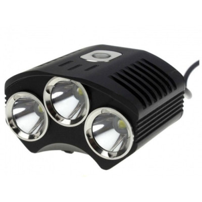 Велофара TrustFire TR-D009 (3xCree XM-L, 2100 люмен, 4 режима, 4x18650 - 8.4V)