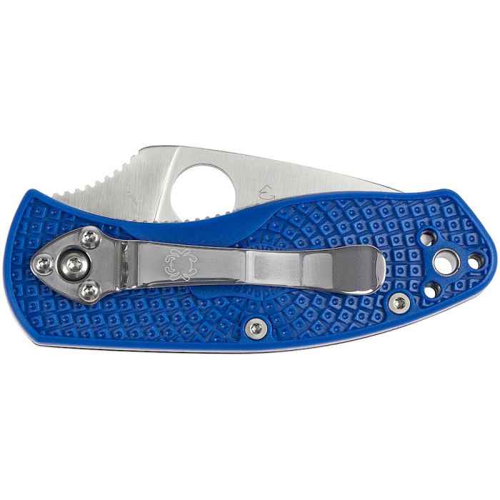 Нож Spyderco Ambitious Lightweight S35VN, серрейтор blue (C148SBL)  