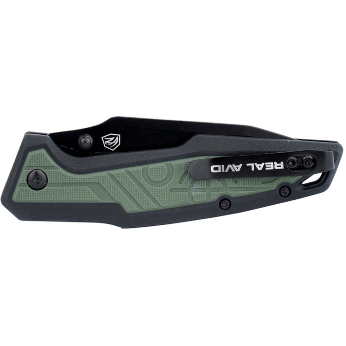 Нож Real Avid RAV-1, Black Oxide, Nylon black green  